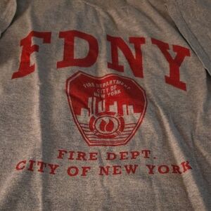 Vintage FDNY T-Shirt with Red Print